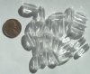 25 17x7mm Four Sided Crystal Ovals